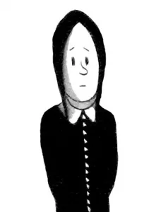 Mercoledi Addams personaggio dei cartoni animati