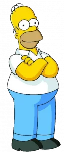 Homer J Simpson personaggio dei cartoni animati