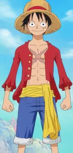 Monkey D Luffy personaggio dei cartoni animati