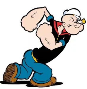 Braccio di Ferro, il marinaio personaggio dei cartoni animati